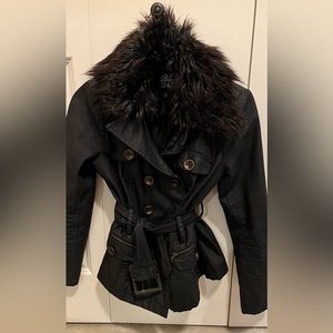 Blanc Noir Belted Jacket